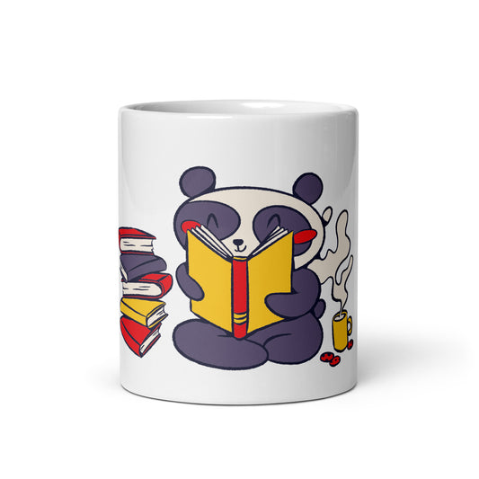 Panda Bookworm Ceramic Mug