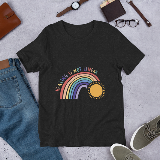 Healing is not linear Unisex t-shirt